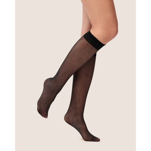 Agna hullámvonalban apró pöttyös  térdfix 20den  8880