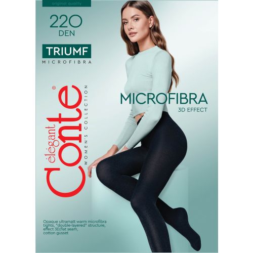 Conte Microfibre 3D 220den harisnyanadrág mokka 3 CTH858-5003