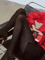 Dafne mintás microfibre 3D      den harisnyanadrág nero 3