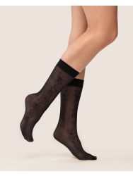 Elia virágmintás bokafix 30den  8884