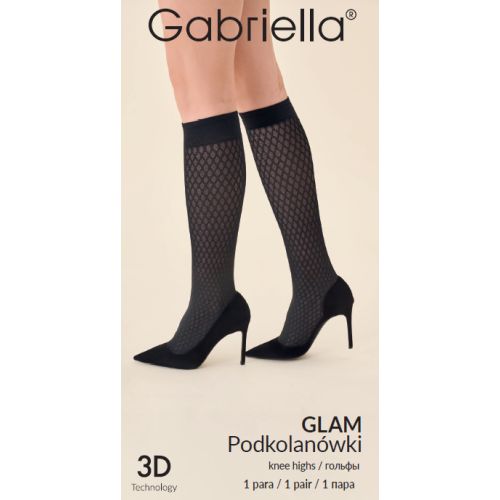 Glam microfibre 3D térdfix fekete 8928-5200