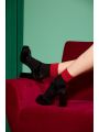 Ina Lurex csíkos bokafix 60den nero/emerald