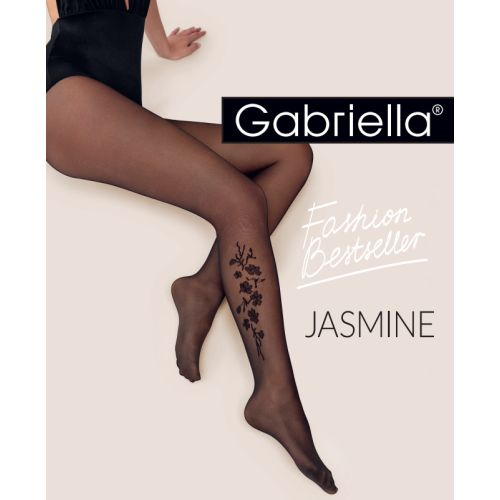 Jasmine mintás harisnyanadrág 20den nero 5 8466-5205