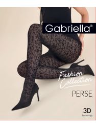 Perse mintás microfibre 3D harisnyanadrág, 60den 8623