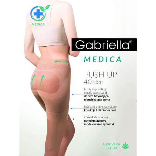 Push-up 40den alakformáló harisnya grafit 4 8150A-3104