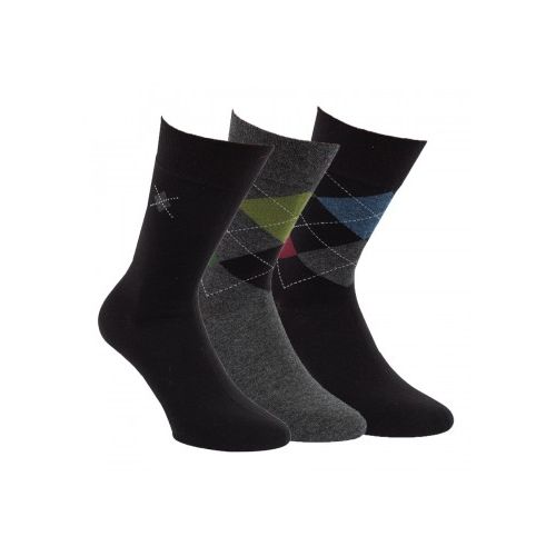 RS Káró mintás férfi zokni 3 páras RS32118