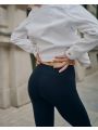 Varrás nélküli leggings fekete L/XL