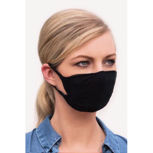 Gabriella 2 rétegű, mosható maszk filterrel 3db/csomag fekete 8023-5200